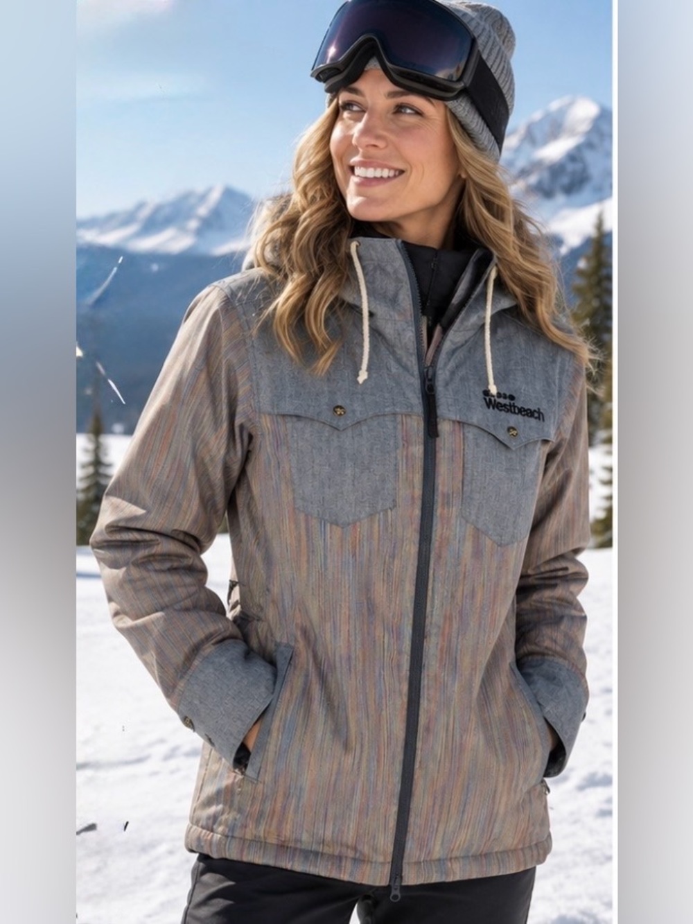 Westbeach Western Herringbone Snowboard Ski Jacket Women’s S 10K